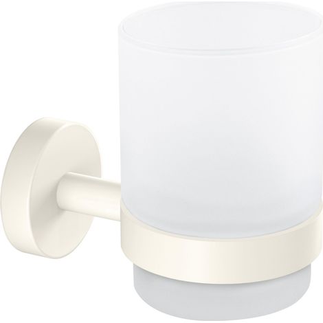 Porte-brosse à dents de salle de bain TESA MOON, en métal blanc, en verre. (1/5)