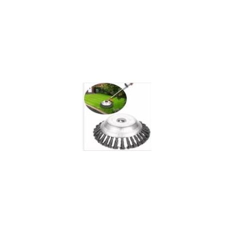 Brosse de coupe-bordures en fil d'acier pour tondeuse à gazon, outil de jardin, brosse pour coupe-bordures en fil d'acier