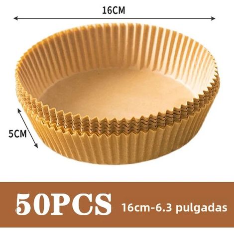 Tapis de cuisson jetable pour friteuse à air 50/100 pièces, antiadhésif pour four et plaque de cuisson, papier de cuisson écologique (1/4)