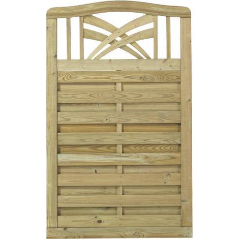 Plus Zaun Rondo 90 x 142/146 cm druckimprägniert Sichtschutz (1/3)