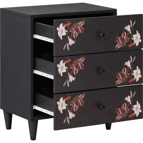 Maison Exclusive - Comodino Multicolore 50 x 33 x 60 cm Legno di mango massello (1/5)