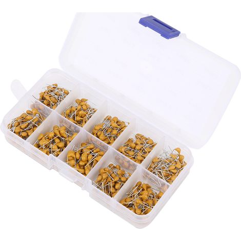 Kit de 500 condensateurs céramiques multicouches assortis (0,1 µF à 10 µF) - Composants électroniques (1/5)