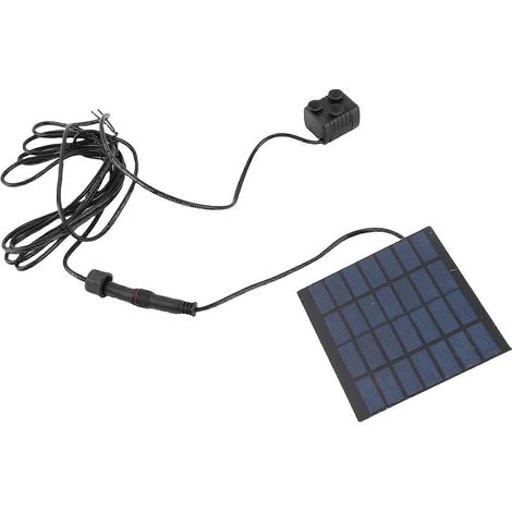 Pompe solaire pour fontaine avec moteur sans balais, aérateur solaire pour bassin, faible consommation d'énergie, format compact, convient à divers bassins. (1/5)