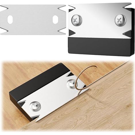 Araseur de Chant, Raboteuse Bois, Mini Rabot Bois Manuel, Coupe-bordures, avec 1 lame de Rechange Raboteuse pour Bois, PVC, ABS, Travail du Bois, Antidérapant, Noir (1/5)