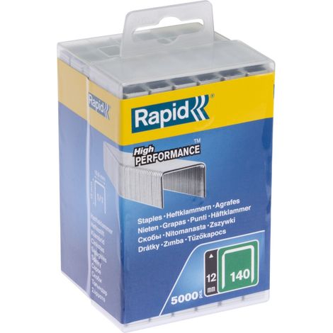 Agrafes Rapid 12mm N 140 Fixation Durable Galvanisée - Rapid