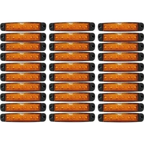 30 orangefarbene LED-Positionsleuchten 12V für Wohnmobil- und Wohnwagenchassis, Bauhof (1/5)