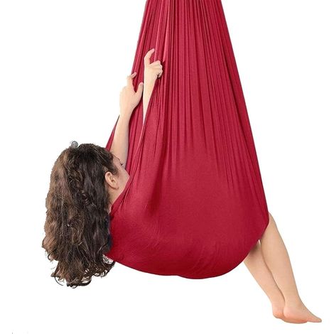 Sensory Swing Indoor Therapy Swing for Adults Kids and Teens W/More Special Needs Sensory Great for Autism,Has A Calming Effect On Children Needs (Gray) (1/5)