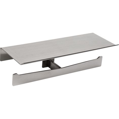 MEDICLINICS AI2004CS AURA Portarrollos Doble Estante Acero Inox Satinado - ref: AI2004CS