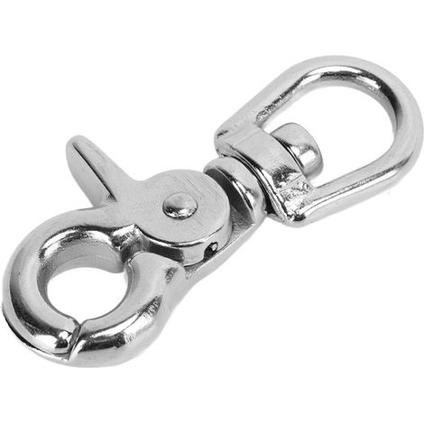 65mm Clasps à Griffe en Acier Inoxydable, Crochets à Détente pour Laisse de Chien, Bricolage Sacs et Porte-Clés (1/5)