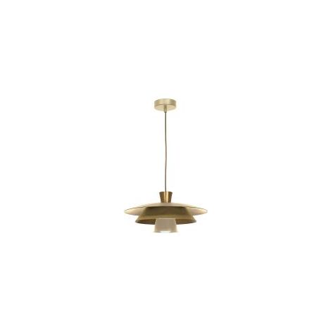 Suspension Plato or/beige Ø34 E27 1x15W métal Luminex
