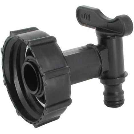 Raccordo S60X6 - Rubinetto in HDPE per serbatoio d'acqua da 1000 litri, raccordi e altri accessori per serbatoi di raccolta dell'acqua piovana