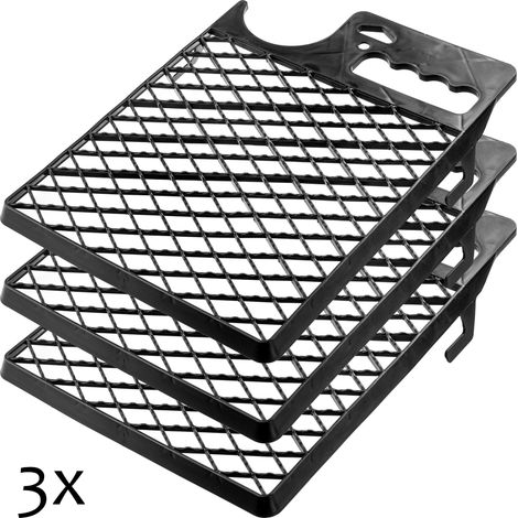 KADAX Abstreifgitter, Farbgitter aus Kunststoff, 30,5 x 23 cm, 3, schwarz