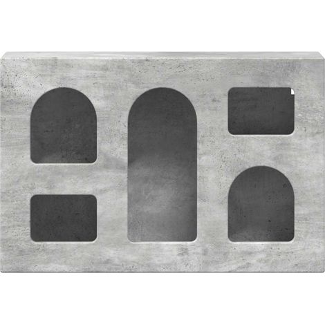 Maison Exclusive - Armadio pensile con lo scaffale Grigio cemento 60 x 20 x 40 cm