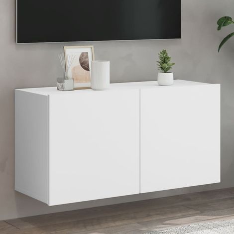 vidaXL Mobile TV a Parete Bianco 80x30x41 cm