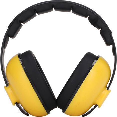 Earmuffs Noise Reduction Sound Blocking Hearing Protection Comfortable Wearing Ear Muffs NRR 31DB Yellow