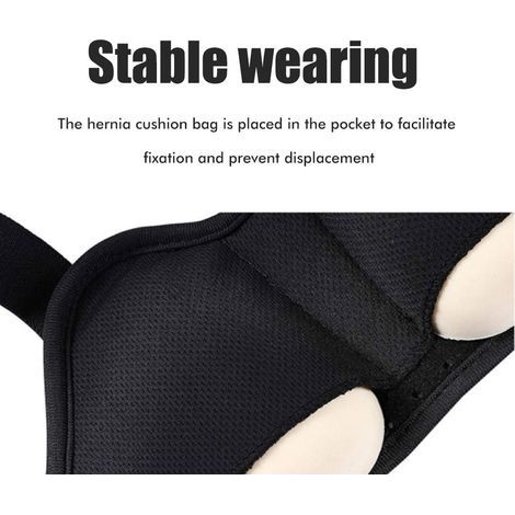 Ceinture herniaire inguinale ajustable unisexe, coussinets amovibles pour sport et activités physiques, confort et maintien optimal.