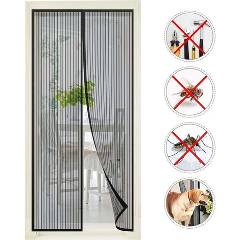 ZANZARIERA MAGNETICA ECO MAGNETIX 140XH250CM NERA (1/2)
