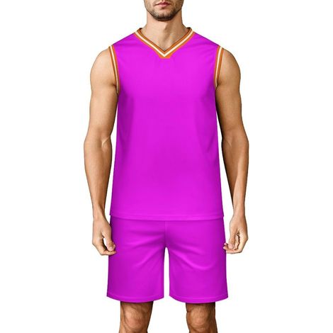 Men's Basketball Jersey Set  2-Piece Basketball Tank Top and Shorts, Breathable Sportswear for Fitness, Men's Basketball Tracksuit (1/5)
