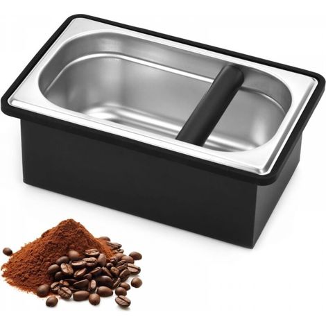 Boîtes à café en acier inoxydable, boîtes à café de grande capacité, conteneurs pour machines à expresso, outils pour poudre de café (1/5)