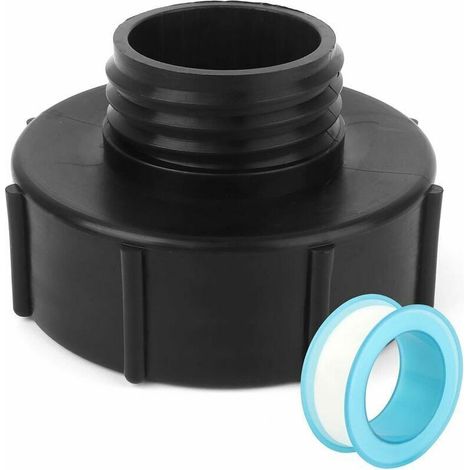 Adaptateur IBC S100x8 vers S60x6 avec Ruban PTFE pour Vanne de Cuve 1000L, Raccord Réservoir Eau de Pluie (1/5)