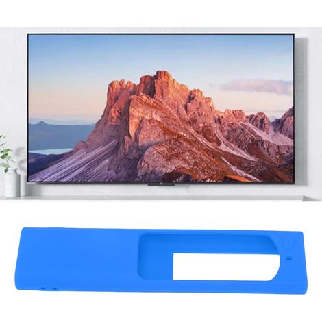 Housse silicone pour télécommande Samsung BN59 bleue lanyard protège anti-chute [électronique] (1/5)