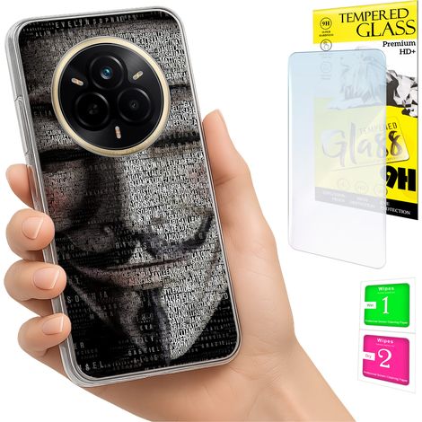 Schutzhülle für Realme 14 Pro 5G: Fotoschutzhülle, Rückseite + 9H-Glas (1/5)