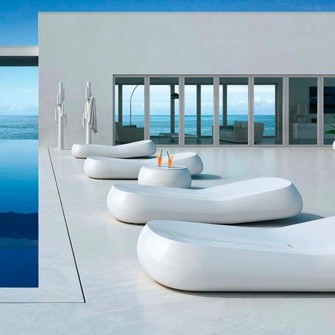Tumbona con ruedas piscina hotel jardín diseño Gumball L1 (1/5)