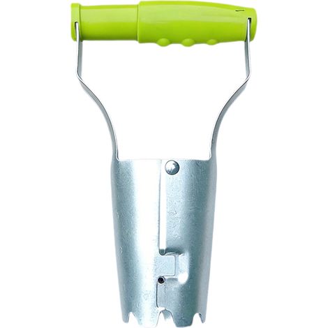 Kleines Blumenzwiebelpflanzwerkzeug – Kompakter Blumenzwiebelpflanzer aus Edelstahl – Ergonomischer Griff mit Tiefenmarkierungen (1/5)