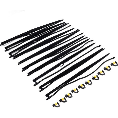 10-teiliges Tropfbewässerungsset, Sprinkler Typ G, Sprühstabilität, präzises Design, verhindert Durchdringung, Bewässerungssystem-Werkzeuge (1/5)