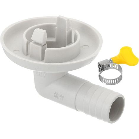 27mm Connecteur de Tuyau de Vidange de Climatiseur, 1 Pcs Connecteur de Vidange Universel avec Cerceau de Serrage pour Robinet D'Unité Ac à Fenêtre Mini-Fendue (1/5)