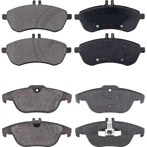 KIT PASTIGLIE FRENO ANTERIORI E POSTERIORI compatibile con MERCEDES-BENZ CLASSE C SPORTCOUPE CL203) / PASTIGLIE FRENANTI AUTO OEM P 50 045,P 50 072 / SOSTITUZIONE DIRETTA / BASSA POLVERE / SILENZIOSO