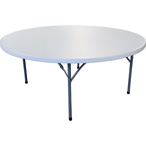 Tavolo Tondo Fisso da Catering Ø180 cm in Polietilene Vorghini Bianco