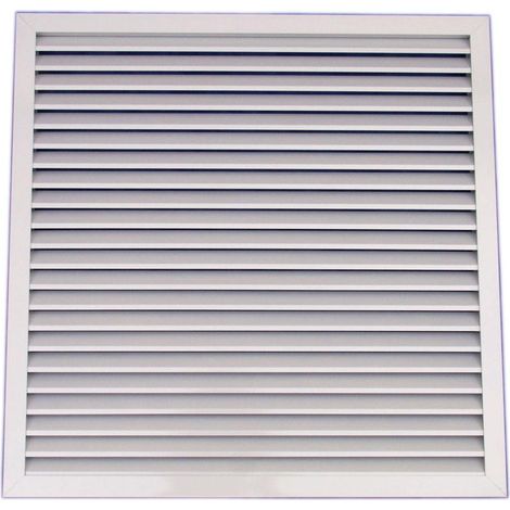 Grille de reprise intérieur avec filtre alu blanc pour dalle faux-plafond D 600x600 mm S&P (UNELVENT) 850136