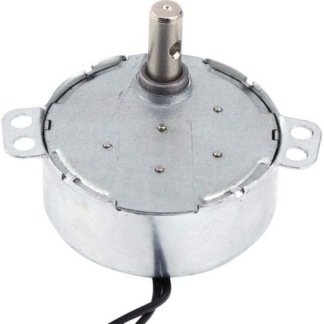 Moteur Synchrone pour Plaque Tournante, 4W, AC 220-240V, 50/60Hz, CW/CCW, 5-6 TR/Min, pour Artisanat, Lampes et Éclairage (1/3)
