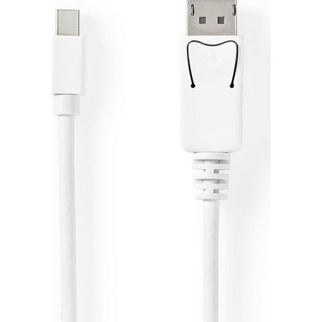 Cable mini displayport displayport 14 mini displayport hane displayport hane 48 gbps niquel plateado 200 metros redondo pvc vitamina ampolla