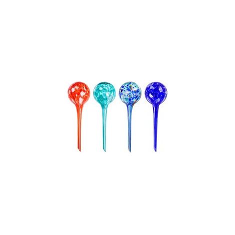 Lot de 4 Globes d'arrosage pour Plantes,arrosage Automatique,dispositifs d'arrosage pour Plantes en Verre coloré soufflé à la Main (1/5)