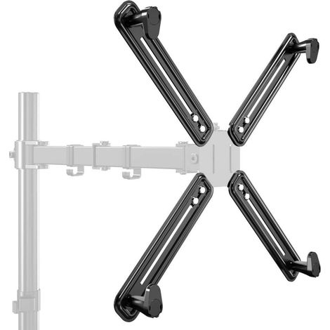 VESA Adapter für Monitorarme: 13-27 Zoll, 75x75/100x100mm (1/5)
