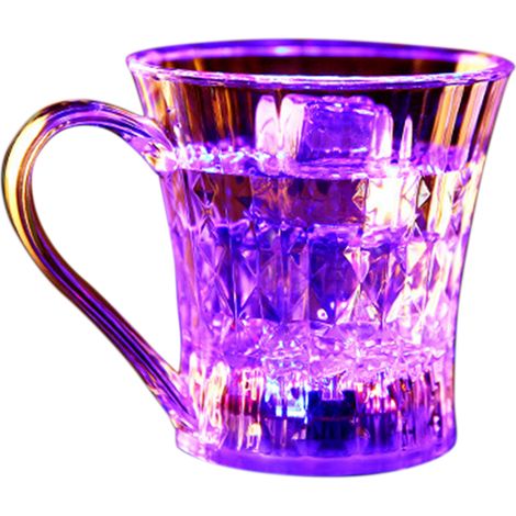 Gobelet Lumineux Transparent Détecteur Liquide Activé LED Multicolore pour Fêtes et Soirées en Plastique PS (1/4)