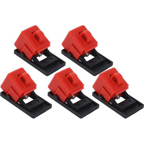 Dispositif de verrouillage de disjoncteur (lot de 5) : pince détachable en plastique pour disjoncteur électrique BD D11 (1/5)
