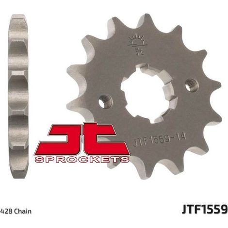 Pi帽贸n delantero JT F1559-14, 14 dientes, tama帽o 428 (1/2)