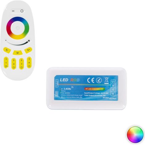 Controller Dimmer für RGB 12/24V DC mit Fernbedienung RF 4 Zonen RGB