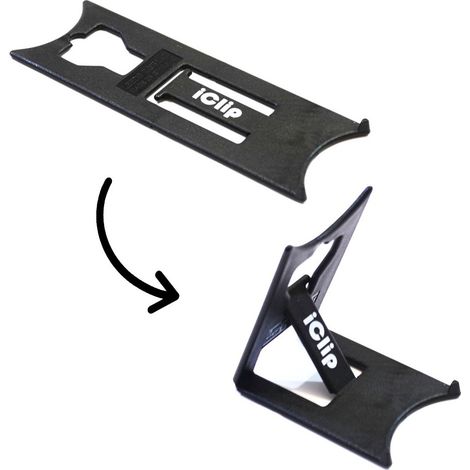 Support de bureau pliable pour tablette, liseuse, Kindle - Couleur noir - Support tablette modèle MEDIUM (1/3)