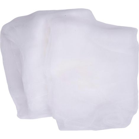 Rideaux blancs transparents pour fenêtre, 2 panneaux de 213 cm de long, avec passe-tringle. (1/5)