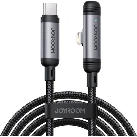 Joyroom S-A56 EnjoyX Series Cavo USB-C a 90° - Lightning 30W 1,2 m - nero