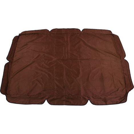 Auvent de balançoire d'extérieur, imperméable, pour jardin, cour, chaise à bascule, couverture supérieure anti-poussière, tissu Oxford enduit d'argent 210D, balcon café (1/5)