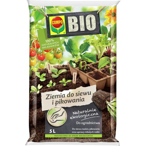 Terriccio per semina e trapuntatura Bio 5 L compo