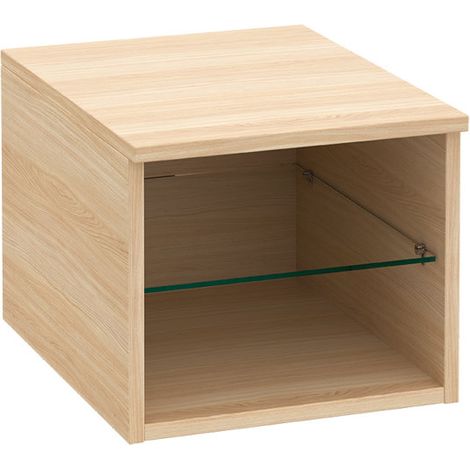 Armadietto Villeroy & Boch Legato B724, 400x340x500mm, modello versione destra e centrale, per mobiletto lavabo con piano, ripiano in vetro, colorazione: Bianco Lucido - B72401DH (1/3)