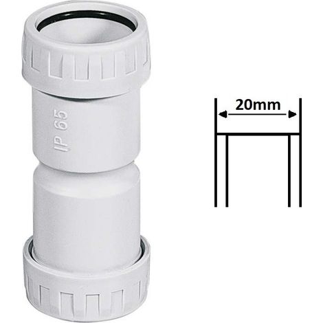 10 Pezzi Manicotto Diritto Tubo - Tubo Ø20mm IP65 - FAEG