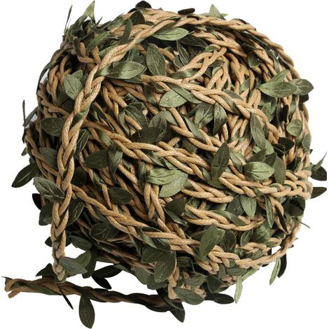 20 mètres, feuille artificielle, vigne, guirlande, plante, faux, feuillage, fleur, café (1/5)