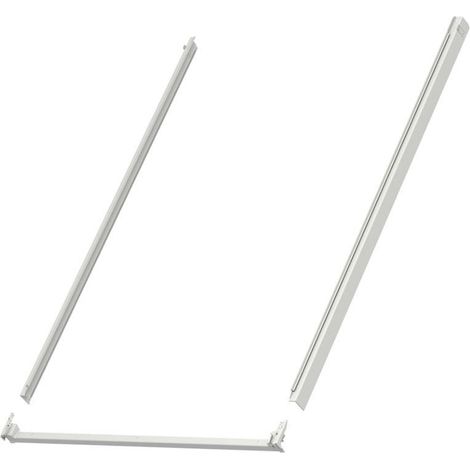 Kit profilés latéraux et traverse basse VELUX 134x98cm gris pour fenêtre de toit - ZWC UK04 0000